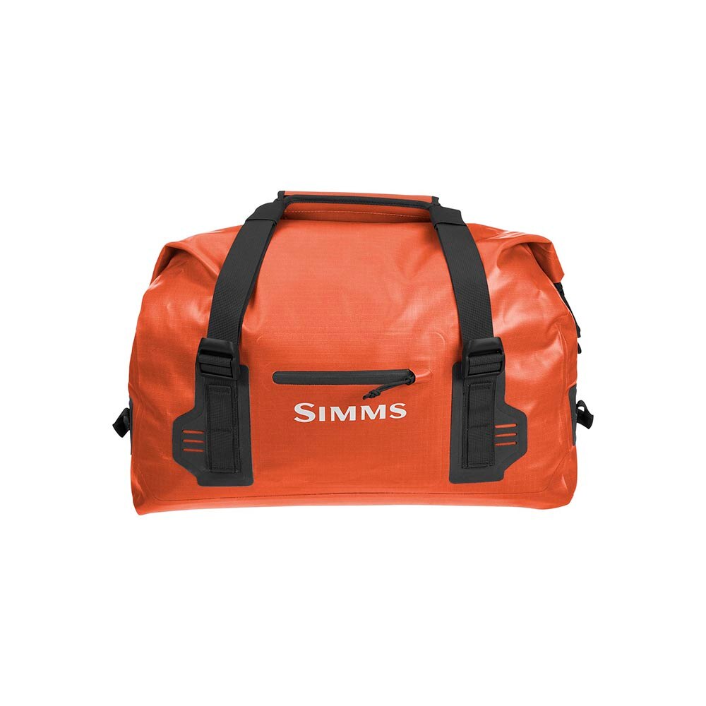 Simms Dry Creek Duffel Small 60L in Simms Orange